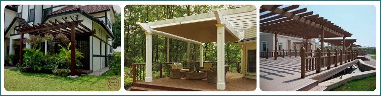 bulk WPC Roofed Pergola bulk WPC Roofed Pergola